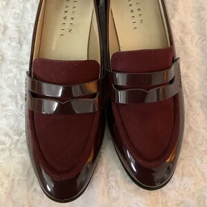 NWOB Lauren Blakwell Women's Burgundy Loafers/Flats